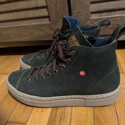Robinson leather ankle boots like new, green, size 40