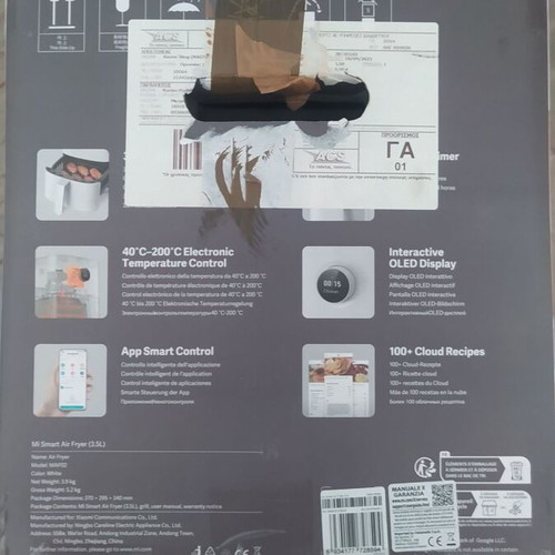 Xiaomi Mi Smart Air Fryer 3.5L like new, white, with original box