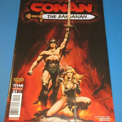 Conan the Barbarian #1 2nd Print Movie Variant Schwarzenegger like new