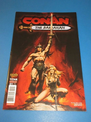 Conan the Barbarian #1 2nd Print Movie Variant Schwarzenegger like new