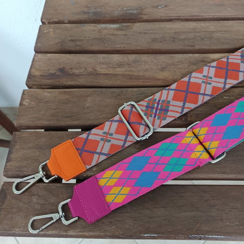 Bag straps adjustable colorful, new, set of 2