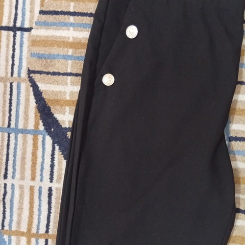 Zara pants black with gold decorative buttons size XXL like new