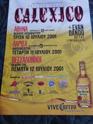 Calexico flyer 2001 μεταχειρισμένο, Evan Dando Lemonheads