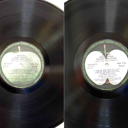 John Lennon Imagine vinyl record used, rock