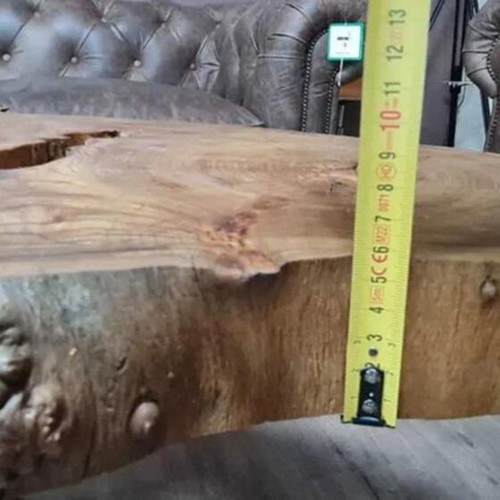 Solid wood coffee table with metal legs new