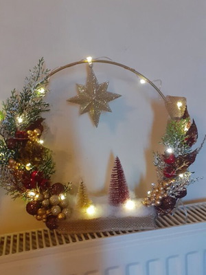 Christmas handmade wreath new