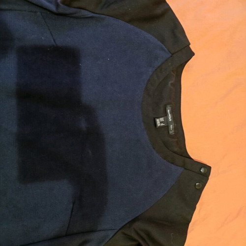 Mango dress S black and blue like new, A-line