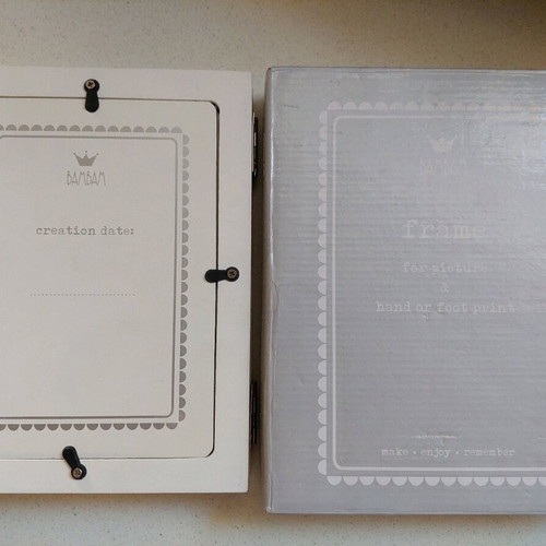 Frame for baby hand/foot imprint like new