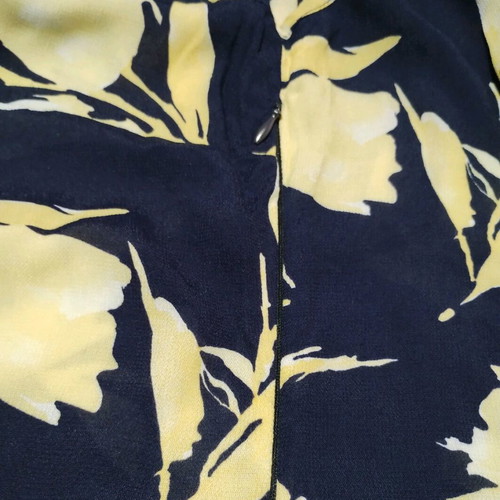 Anna Riska sleeveless printed dress used, size 3, blue and yellow