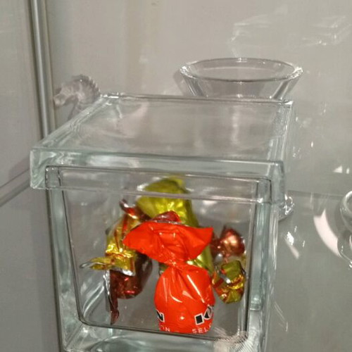 Multipurpose glass vintage container like new