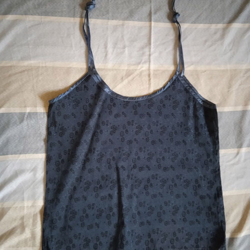 Vintage dark blue camisole with satin straps size S like new
