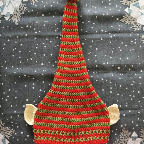 Handmade unisex elf hat new, knitted Christmas style