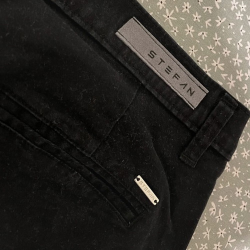 Stefan Chino slim fit pants, black, size M