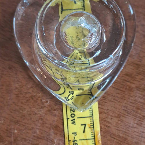 Crystal candlesticks like new, set of 4 heart-shaped