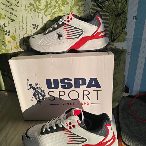 U.S. Polo Assn. Athletic Shoes New, Size 40, White Multicolor