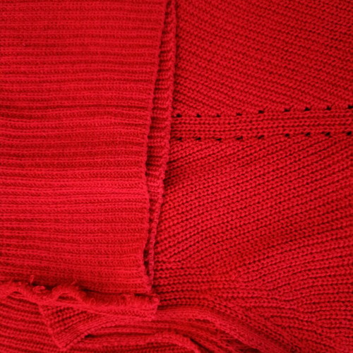 Scandalo summer knitted top with sleeve like new, red, size small