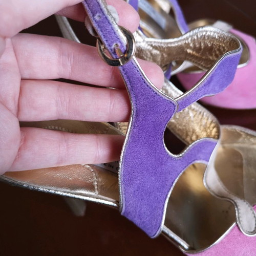J.Bournazos sandals used, size 37, pink