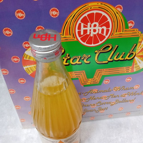 Ivi glass bottle vintage collectible used, orange soda 1980s