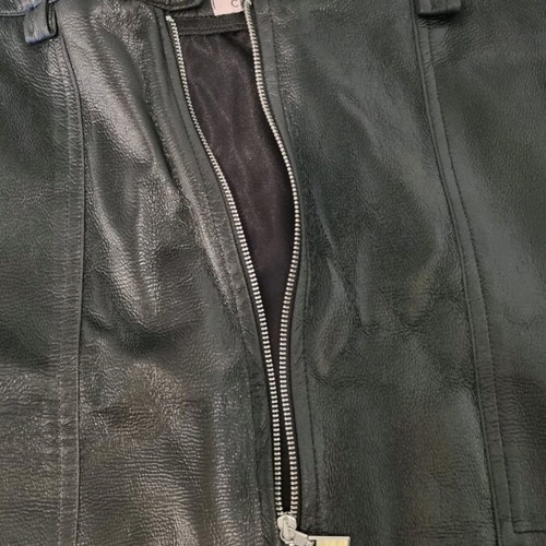 Skirts pack of 2 black, one leather type and one vinyl, used, H&M