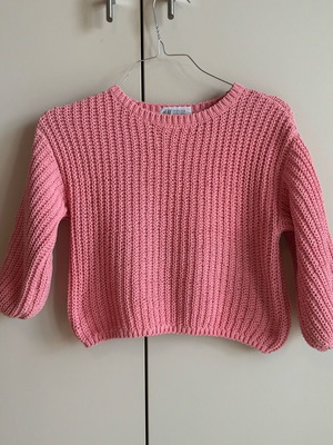 H&M knit sweater like new, pink, for ages 4-6
