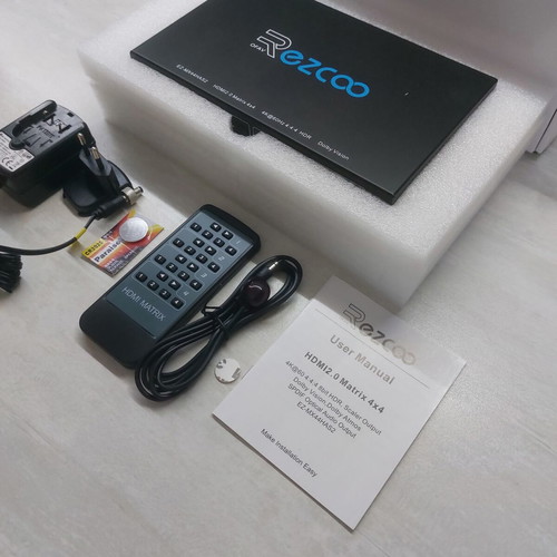 Ezcoo EZ-MX44HAS2 4x4 4K HDMI Matrix Switcher new