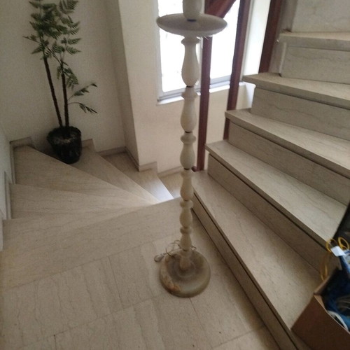 Vintage alabaster floor lamp used, 1960s–70s