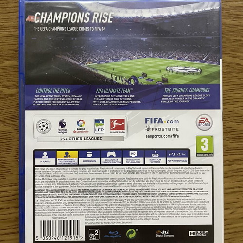 FIFA 19 PS4 game