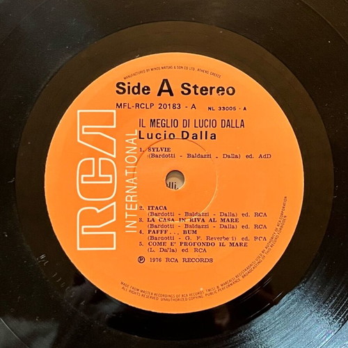 Lucio Dalla LP 1976 Il Meglio Di Lucio Dalla used