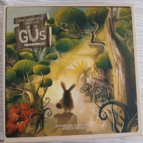 The Wonderful World of Güs board game used with missing pieces