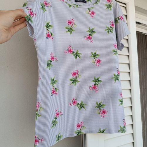 Marks & Spencer Blue Floral Peplum Top like new, size S