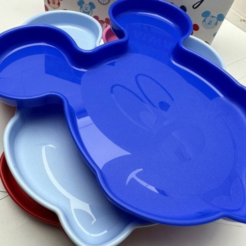 Disney Mickey plate with spoon and fork set, 2 pieces, Tupperware