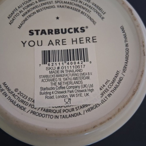 Starbucks You Are Here Collection Mug Rhodes 414ml new