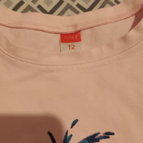 Joyce pink girls' t-shirt