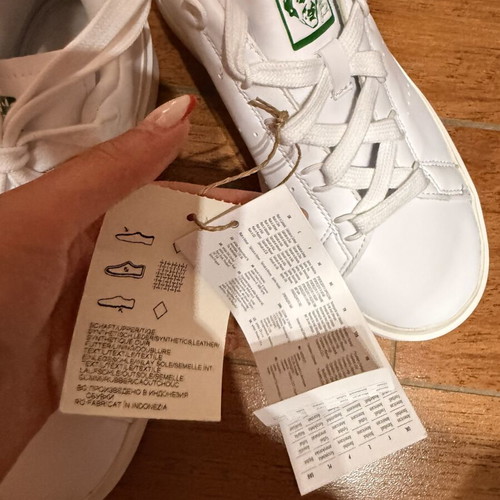 Adidas Stan Smith Bonega W sneakers, white and green, size 38