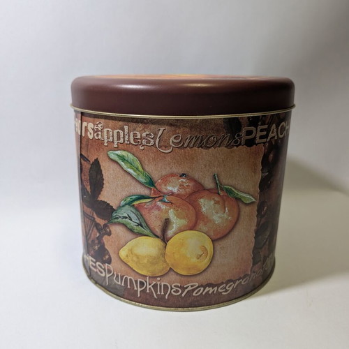 Metal storage box used 19.5x22cm
