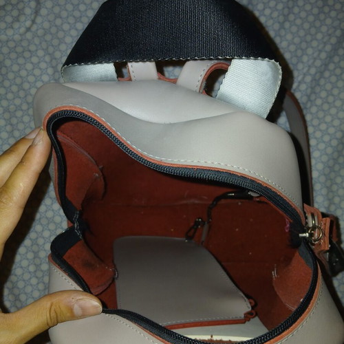 FRNC backpack like new, pink ice color with small wallet