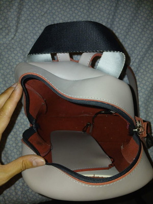 FRNC backpack like new, pink ice color with small wallet