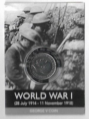 Νόμισμα αναπαραγωγής ασημένιου 1 σελινιού George V Αγγλίας καινούργιο