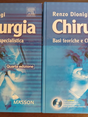 Chirurgia medical book used, 2 volumes with CD-ROM by Renzo Dionigi