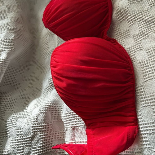 Bra 75D red with padding H&M used
