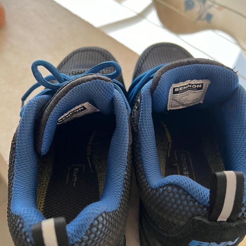 Bennon safety shoes used, size 38.5, black and blue