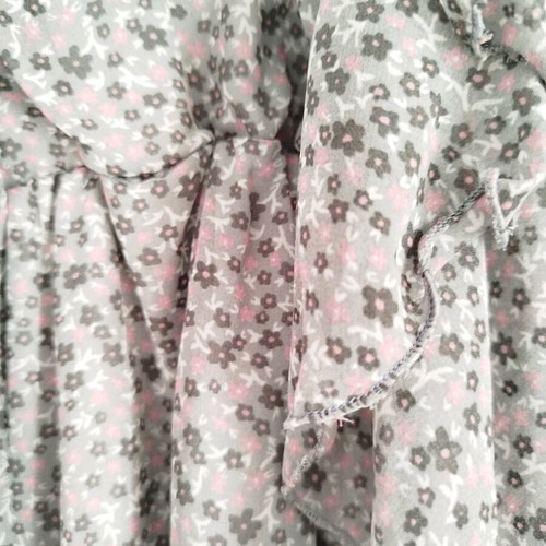 Dress S/M used with grey and pink flowers, short