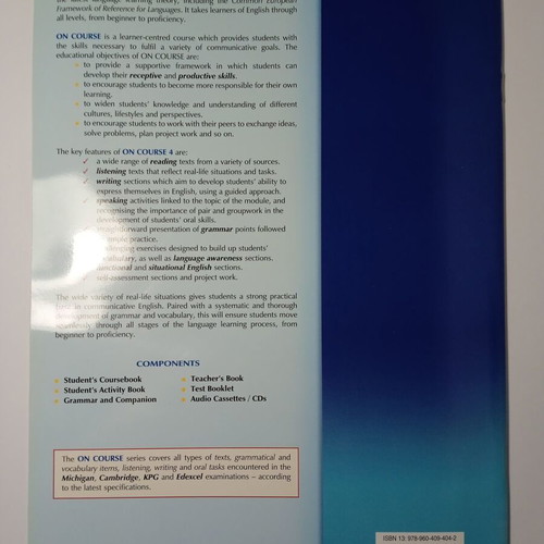 Grivas On Course 4 Intermediate Activity Book new