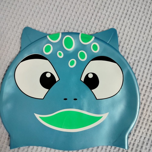 Children's swimming cap with cartoon face