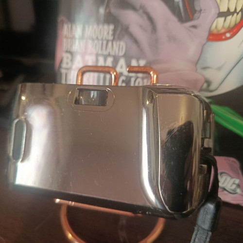 Olympus μ[mju:]-1 Limited Mirror Silver 35mm film camera used