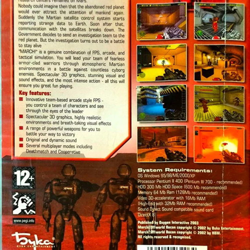 March! Offworld Recon PC CD-ROM game