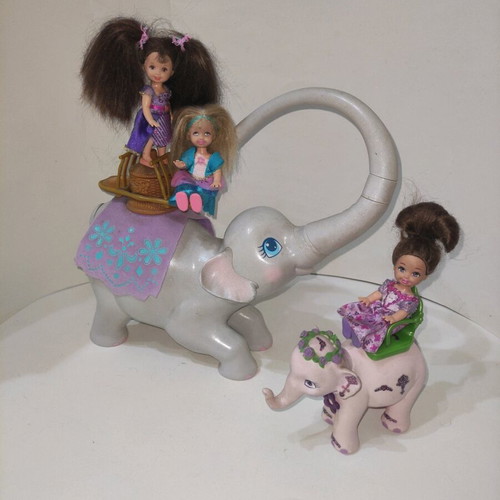 Barbie as the Island Princess Swing &Twirl Tika with pink elephant 2007 like new