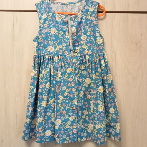Lc Waikiki Summer Dress for Girls 6-7 Years Like New, Blue Floral