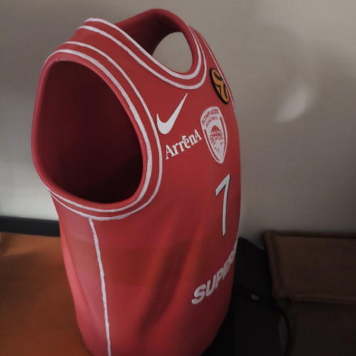 Olympiacos basketball team 3D printed jersey replica