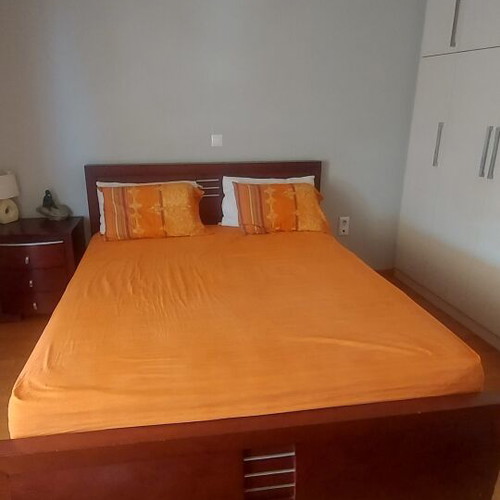 Bedroom furniture set used with bed frame, drawer chest and nightstand